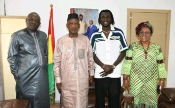 LE PATRON DU FOOTBALL GUINÉEN ET ISSIAGA SYLLA REÇUS PAR LE GARDE DES SCEAUX