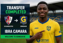 Officiel : Ibra Camara rejoint Grindavik en Islande
