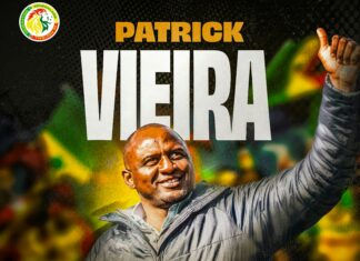 Sénégal : Patrick Vieira nommé sélectionneur des Lions
