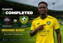 Ibrahima Barry rejoint Kedah FA en Malaisie