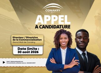 Kakandé Immo recrute un (e) Directeur/Directrice de la Commercialisation pour le Grand Mall de Conakry