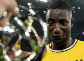 Guirassy célèbre son 100ᵉ match avec Dortmund par un doublé en Ligue des champions